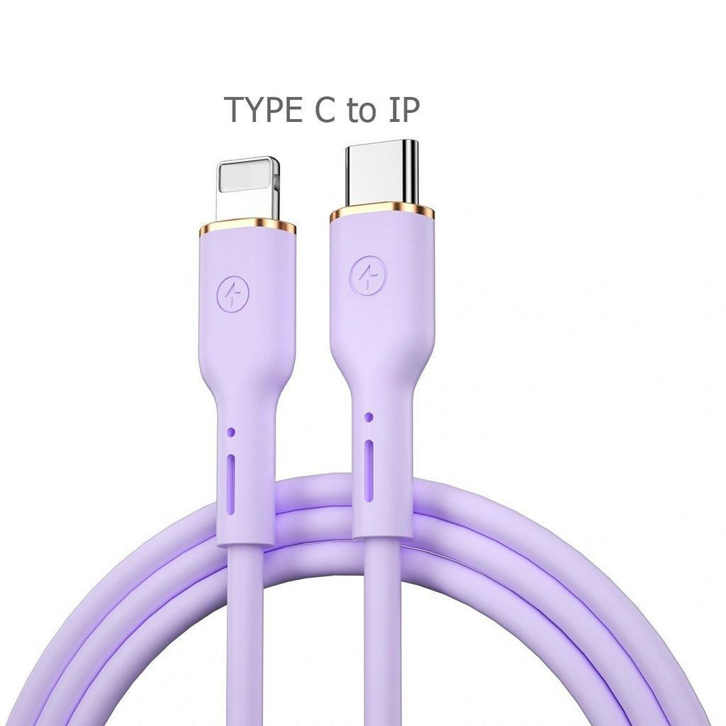 Cáp Wiwu Vigor Data Cable YQ01 cho điện thoại thông minh, hỗ trợ sạc nhanh 27W, dây mềm và bền - Hàng chính hãng