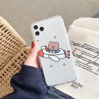 Ốp lung iphone Ốp Điện Thoại Iphone thỏ gấu hoa