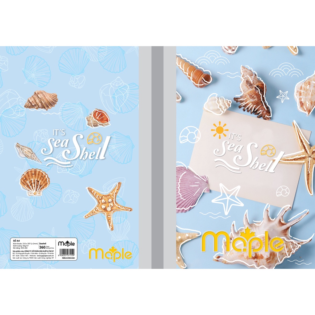 Sổ A4 Mc.ple 360tr Seashell - 3115