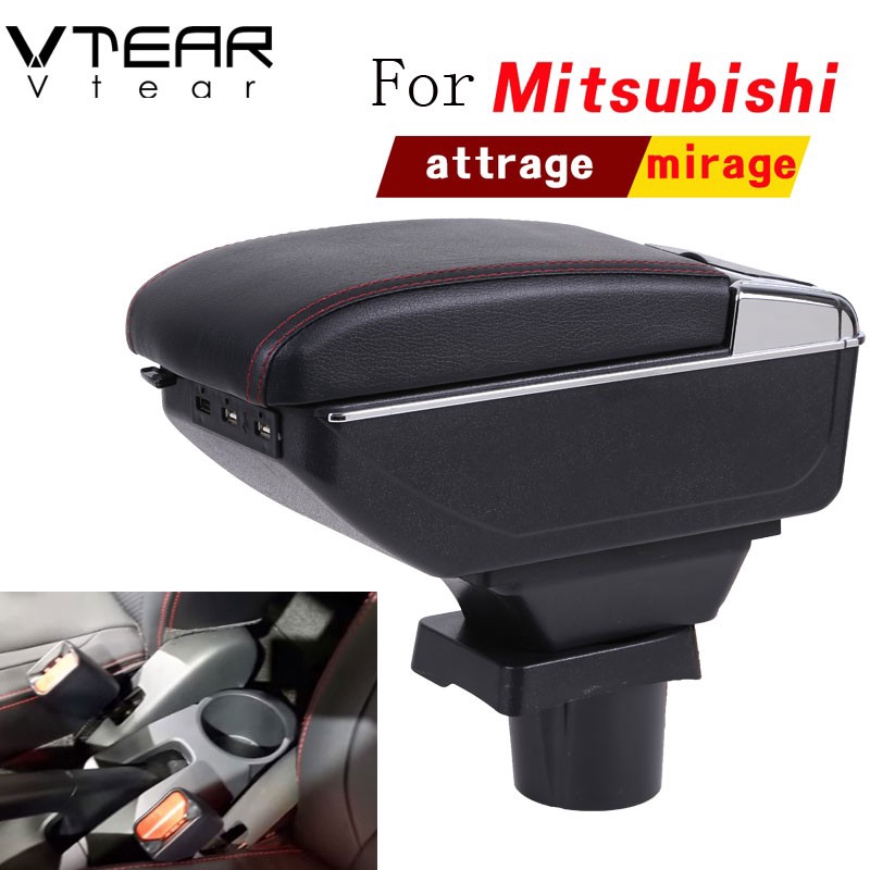 Vtear For mitsubishi attrage mirageG4 Hộp đựng đồ kiêm tay vịn xe hơi