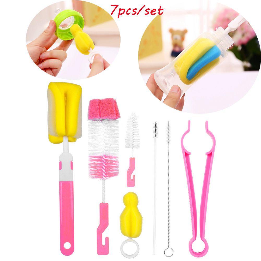 SUSANS Set 7 Cọ Rửa Bình Nước Xoay 360 Độ Mới