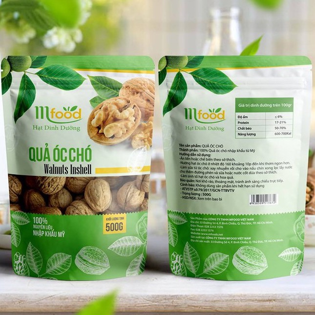 Quả Óc Chó Thương Hiệu  Mfood 500G ( Nhập Khẩu Mỹ )