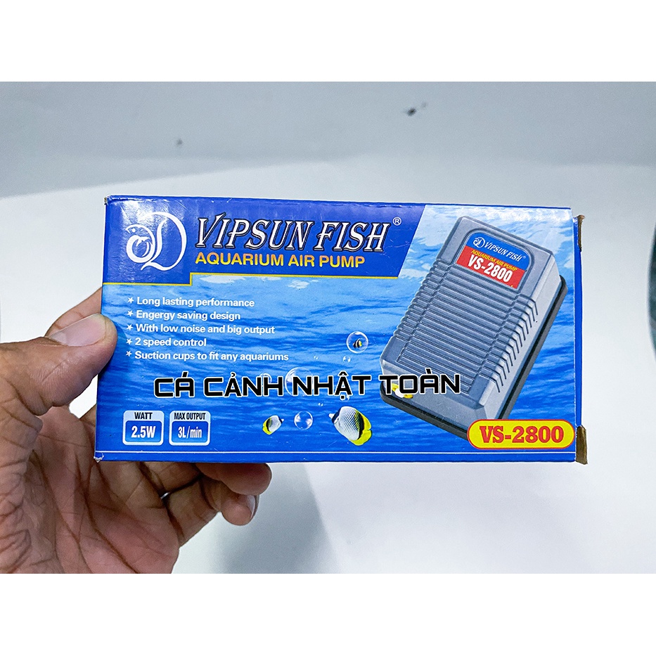 MÁY TẠO OXY 1 VIPSUN VS2800 VÒI 2-5W TẶNG 1M DÂY VÀ 1 CỤC SỦI