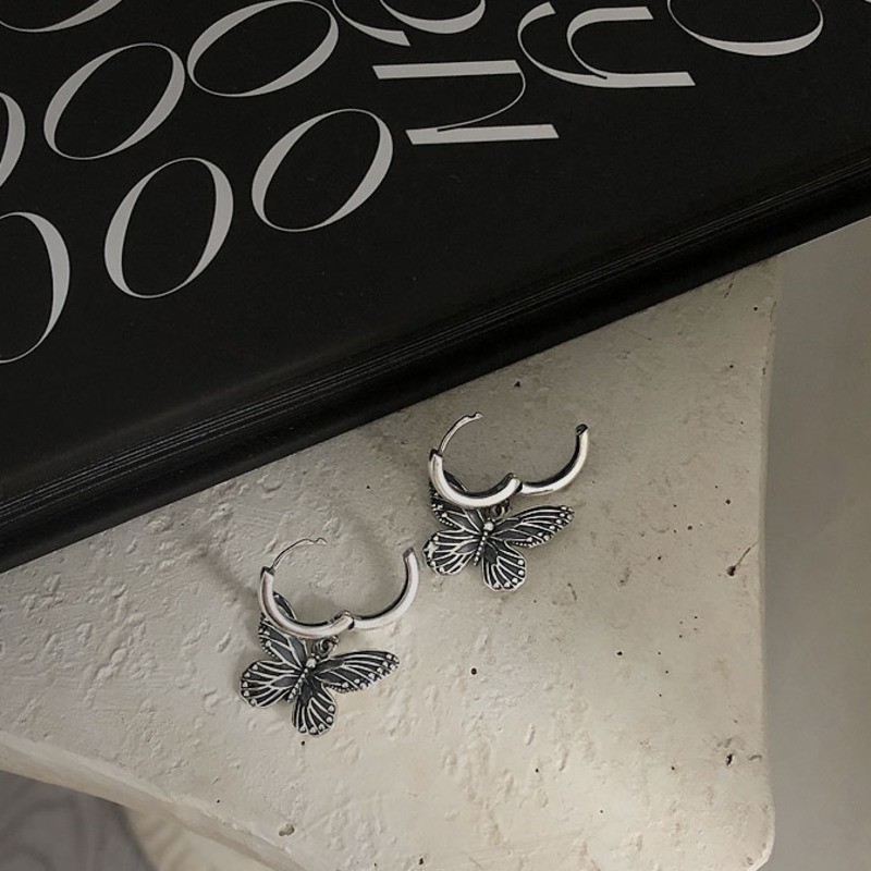 Khuyên Tai Hình Bướm Phong Cách Retro Cá Tính