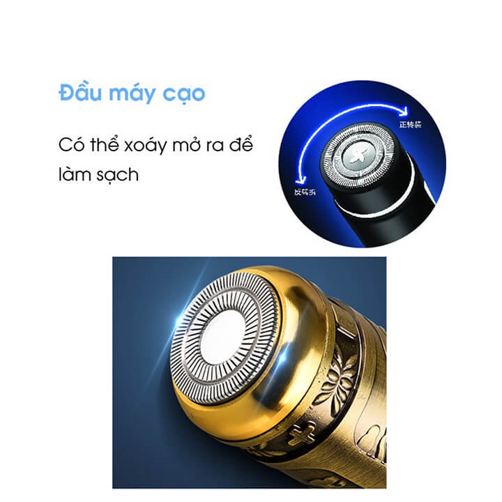 Máy Cạo Râu Cầm Tay Mini Nhỏ Gọn Bỏ Túi - Sạc USB Tiện Lợi Cho Cả Nam Và Nữ - Dao Cạo Râu Điện RNZOR T8