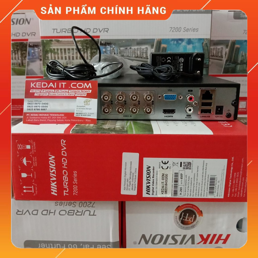 Đầu ghi 8 kênh HDTVI H.265+ Hikvision iDS-7208HQHI-M1/E - Hàng chính hãng