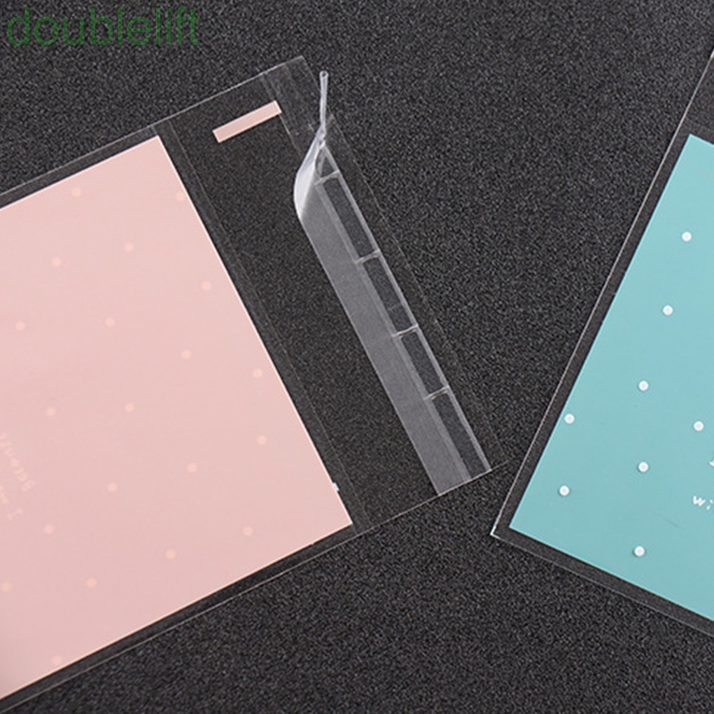 Set 100 túi nhựa đựng bánh quy tự dính tiện dụng