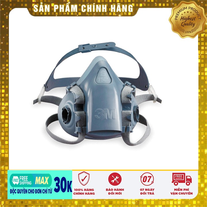 [Mặt nạ phòng độc 3M 7501]- Phun thuốc sâu, chất khí độc hại, môi trường ô nhiễm, hóa chất