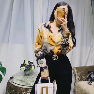 Áo Sơ Mi LỤA HOA CÚC Duyên Dáng
