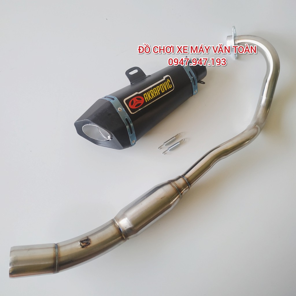 Pô Akrapovic độ Exciter 150 cổ bầu