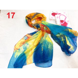 KHĂN VON LỤA GU 18 HỌA TIẾT
