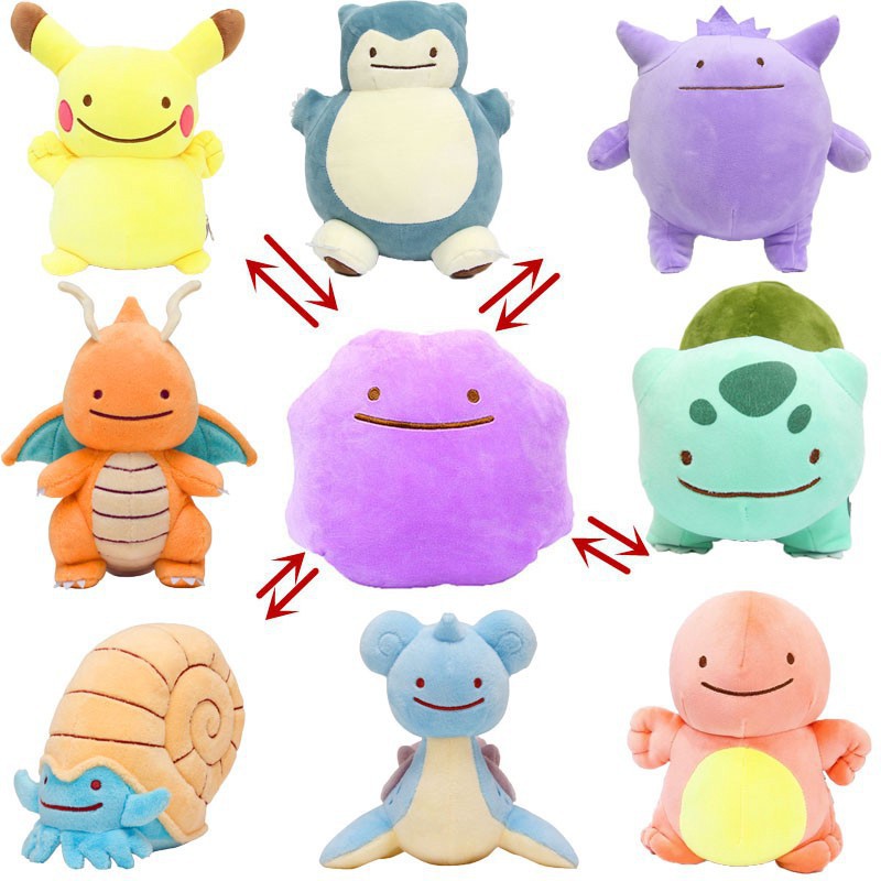 Thú Nhồi Bông Hình Bóng Đèn Pokemon 4-8 "