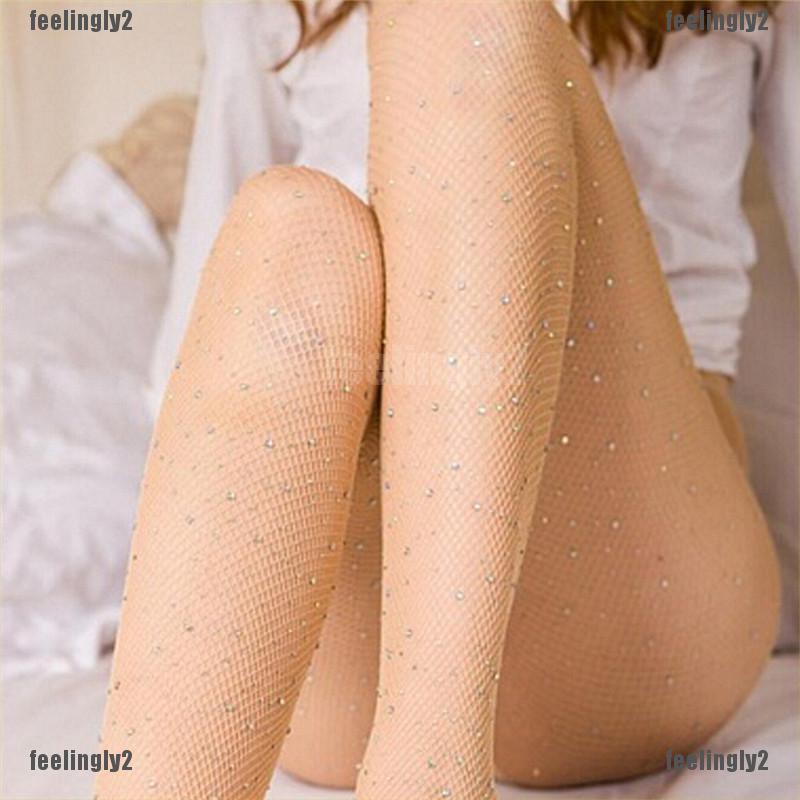 ❤Mặt Trời❤ Vớ Lưới Đính Đá Lấp Lánh Thời Trang Cho Nữ