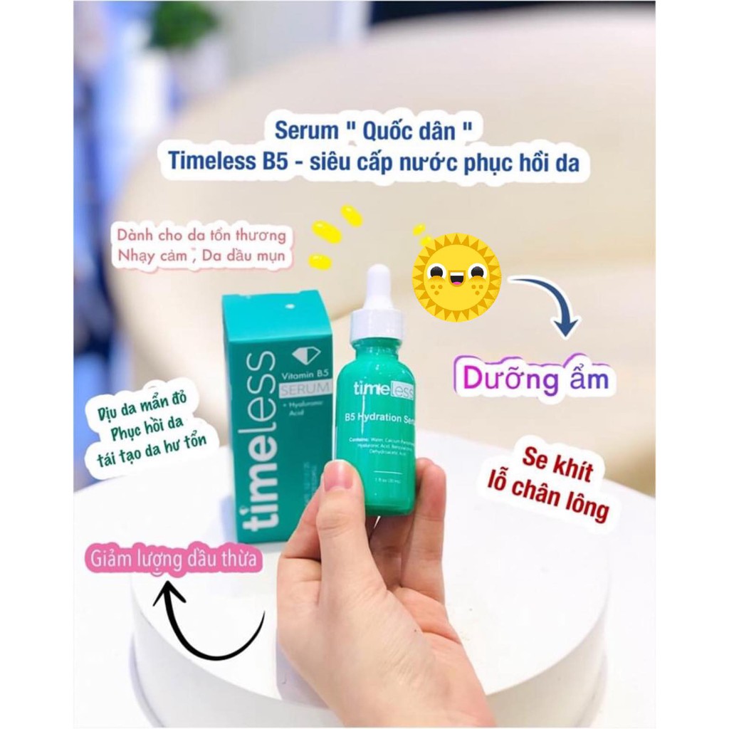 Tinh chất dưỡng ẩm - Se khít lỗ chân lông Serum Timeless B5 | BigBuy360 - bigbuy360.vn