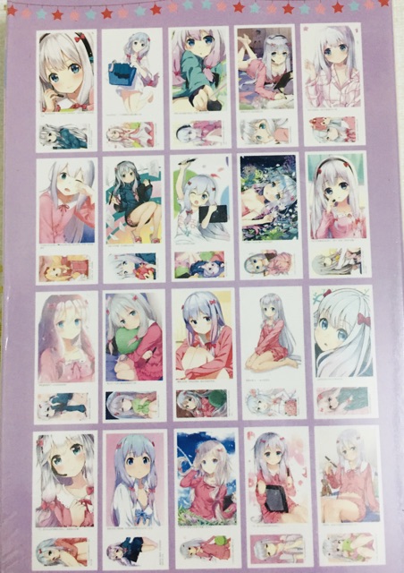 Ảnh postcard sagiri 188 ảnh khác nhau, bộ postcard anime sagiri