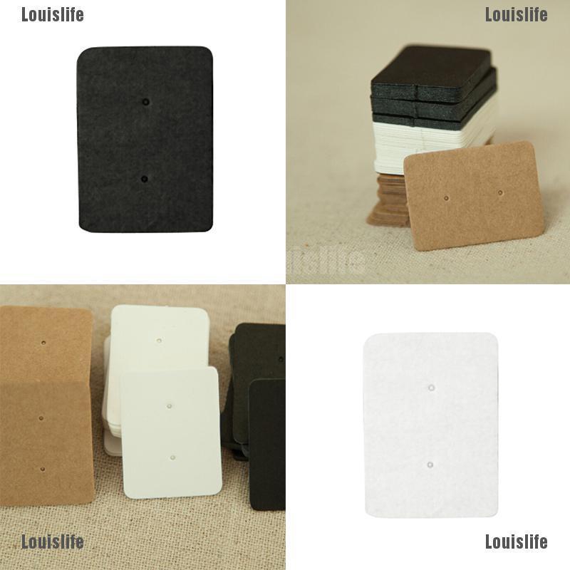 Set 50 Thẻ Giấy Kraft Treo Khuyên Tai Trưng Bày Chuyên Nghiệp