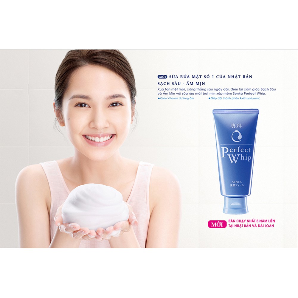 Sữa rửa mặt Senka Perfect Whip👉sữa rửa mặt tạo bọt senka | BigBuy360 - bigbuy360.vn