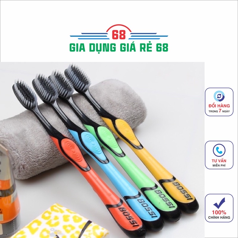 Bàn Chải Đánh Răng Than Tre Hoạt Tính Hàn Quốc BOSSI NO921