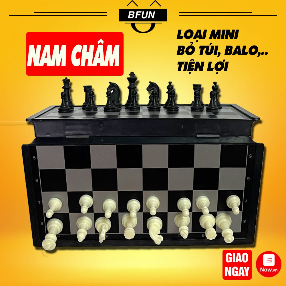 (GIÁ SỈ) Bộ Cờ Vua NAM CHÂM Brains Chess Mini Cao Cấp - Bàn Cờ Vua Bỏ Túi Rẻ Đẹp - Đồ Chơi Trẻ Em BFUN 8408A