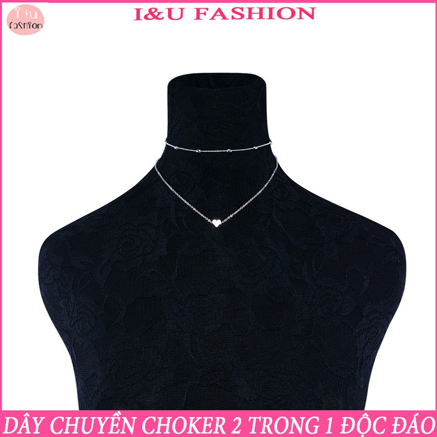 Dây chuyền vòng cổ 2 lớp kiểu dáng hiện đại độc đáo phong cách thời trang , dễ phối đồ cho các cô gái VC-29