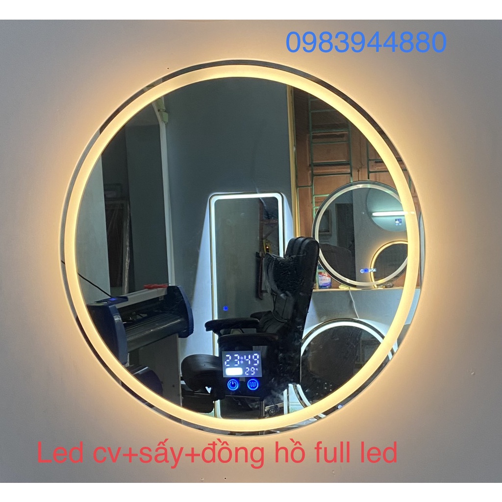 gương tròn led cảm ứng cao cấp đường kính 90cm