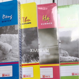 Vở kẻ ngang Hồng Hà 120 trang Bốn Mùa