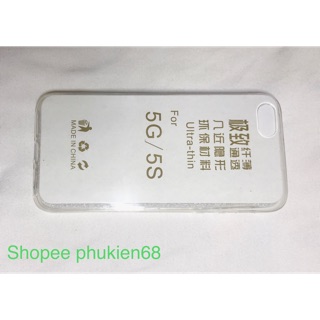 Ốp dẻo trong suốt dành cho iphone 5/5s