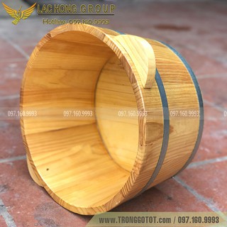 CHẬU GỖ NGÂM CHÂN GỖ THÔNG GIÁ RẺ