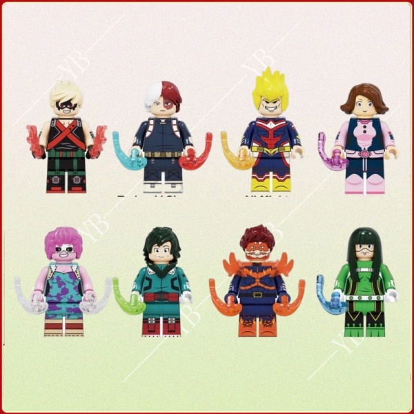 Xây dựng khối minifigures lắp ráp và chèn các khối xếp hình đồ chơi trẻ em lego minifigures Đồ chơi mô hình