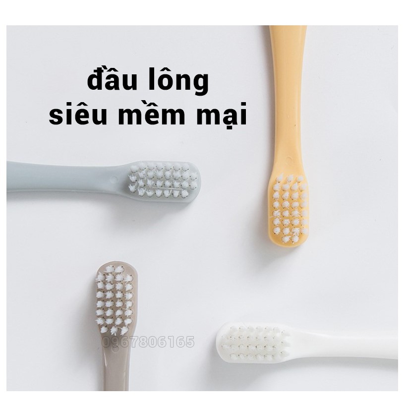 Hộp 4 bàn chải răng lúa mạch siêu mềm – Set 4 bàn chải đánh răng