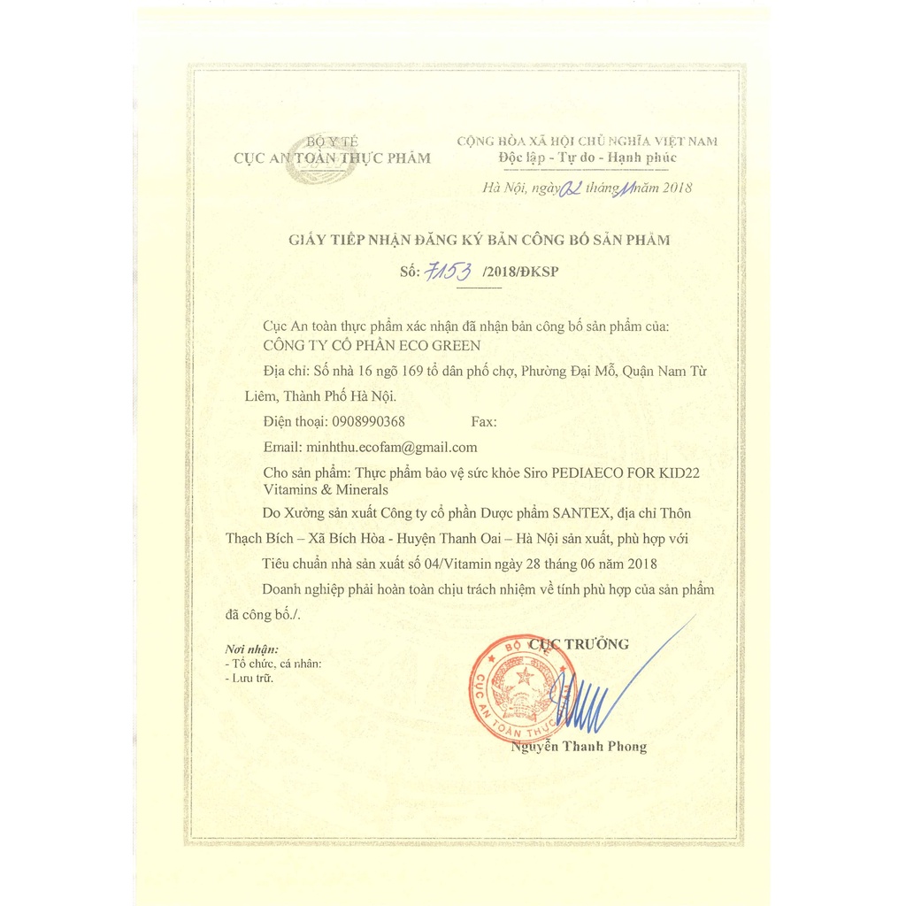 Siro bổ sung vitamin tổng hợp PEDIAECO FOR KID 22 vitamin & Minerals cho bé, tăng đề kháng Toàn Tâm