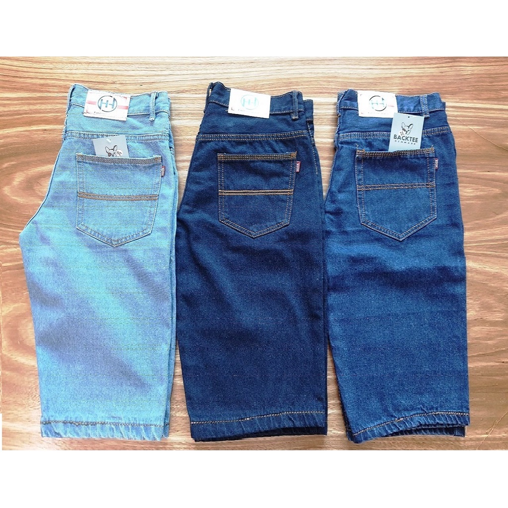 Quần short Jean BASIC MAN màu xanh dương đậm