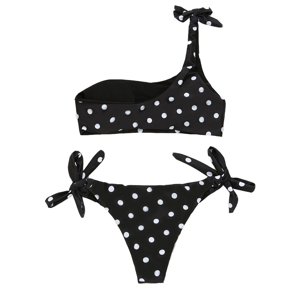 Bikini Px11 Dây Một Bên Vai Phối Họa Tiết Kẻ Sọc Đứng Quần Lưng Lót Thấp Thời Trang Đi Biển Cho Nữ | BigBuy360 - bigbuy360.vn