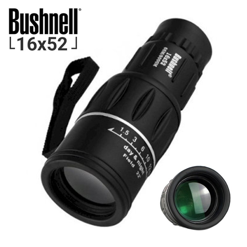 Ống Nhòm 1 Mắt Bushnell 16x52 Đen chính hãng cao cấp