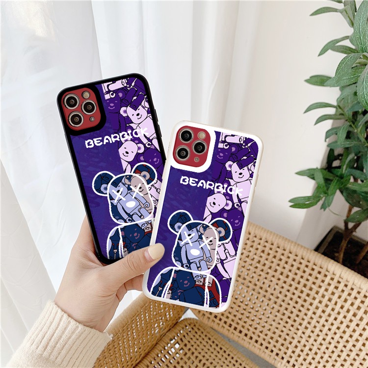 Ốp lưng iphone cạnh vuông lỗ camera robot bear 6s/6splus/7/7plus/8/8plus/x/xr/xs/11/12/13/pro/max/plus/promax