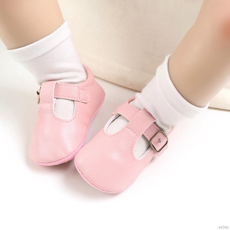 WALKERS Giày Da Đế Mềm Chống Trượt Cho Bé Từ 0-18 Tháng Tuổi