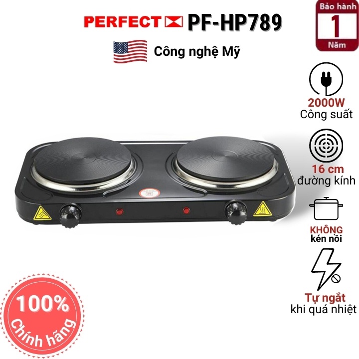 Bếp Điện Đôi Perfect PF-HP789 - 2000W