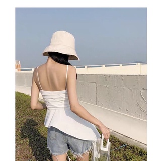 áo 2 dây vạt chéo tà bèo