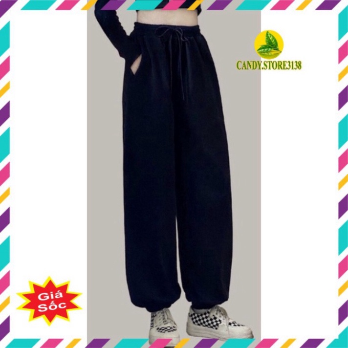 Quần Jogger Bo Ống Unisex, Quần Nỉ Thể Thao Form Rộng Trẻ Trung Thời Trang Candy.stotre3138