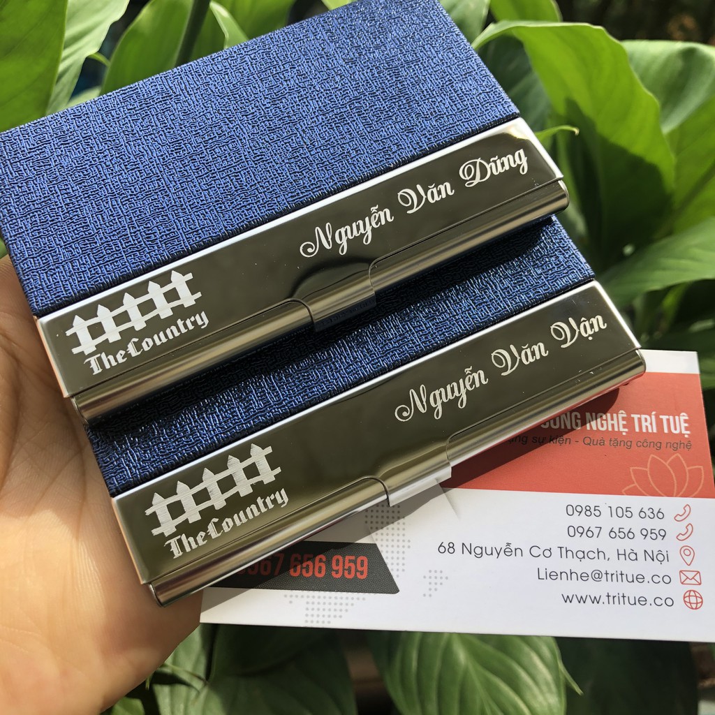 Hộp đựng Name Card visit/ Thẻ tín dụng / Danh thiếp, khắc tên hộp ATM lấy ngay ở Hà nội