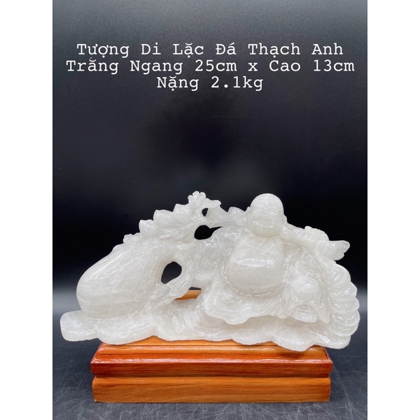 Tượng Di Lặc Đá Trắng Tự Nhiên Phong Thuỷ