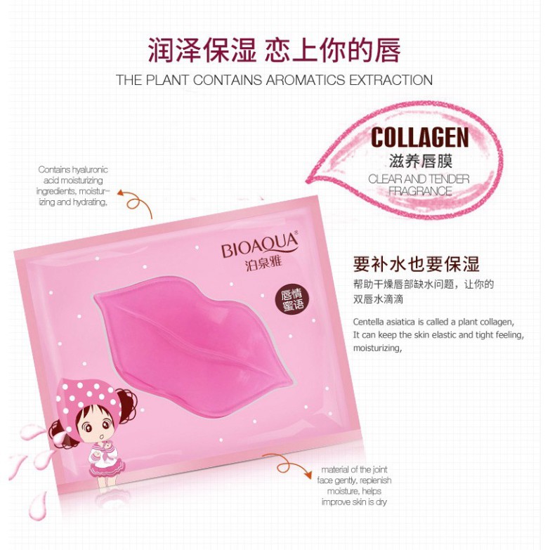 Mặt nạ môi Bioaqua 💋 FREESHIP 💋 dưỡng môi giảm thâm, Mask môi cực tốt | BigBuy360 - bigbuy360.vn