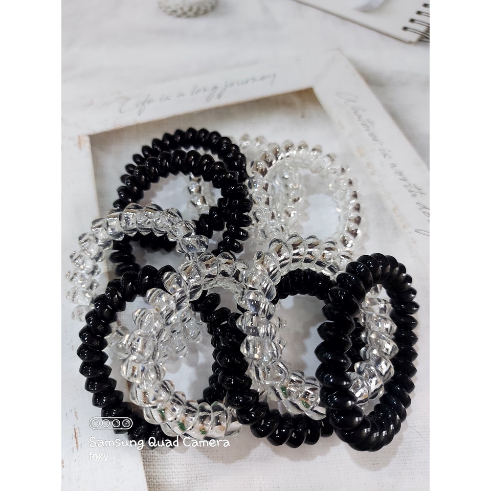 Dây cột tóc dạng LÒ XO size LỚN 5,5 CM nhiều màu sắc , tiện lợi