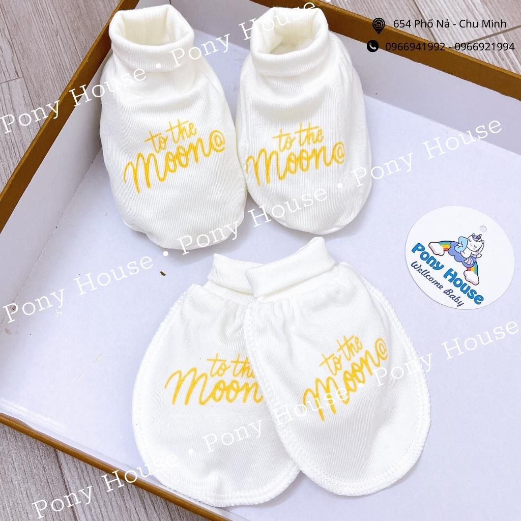 Set Bao Tay, Bao Chân Moon Petit Siêu Mềm, Mịn Cho Bé Trai, Bé Gái Sơ Sinh