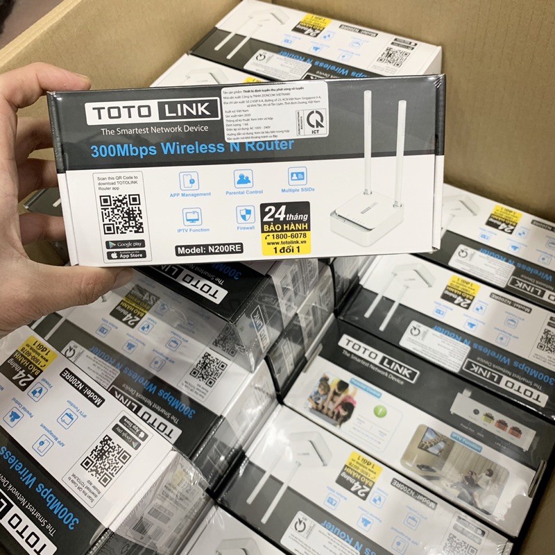 Bộ phát wifi totolink N200RE 2 râu- 300Mps Chính Hãng | BigBuy360 - bigbuy360.vn