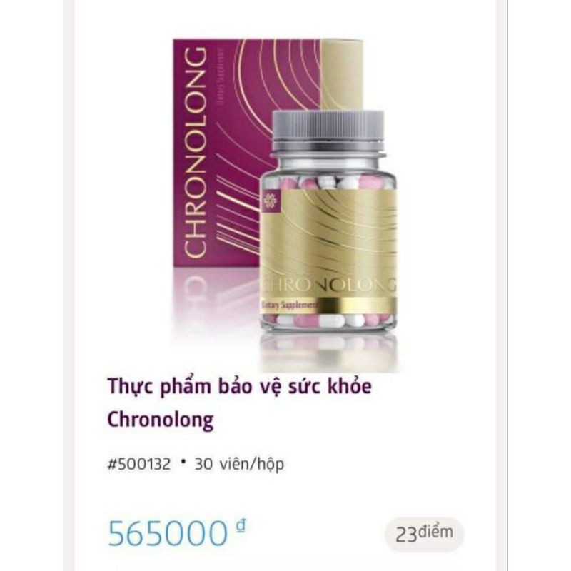 Viên uống chống lão hóa, trẻ đẹp Chronolong - Siberian Health