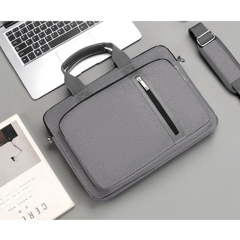 Túi chống sốc Laptop / Macbook cao cấp 13,3 14 15,6 inch ST06 II Bao Da Đựng Máy Tính Nam Nữ 003