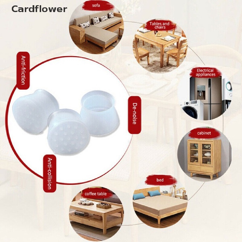 20 Miếng Đệm Silicon Bảo Vệ Chân Bàn Ghế Tiện Lợi