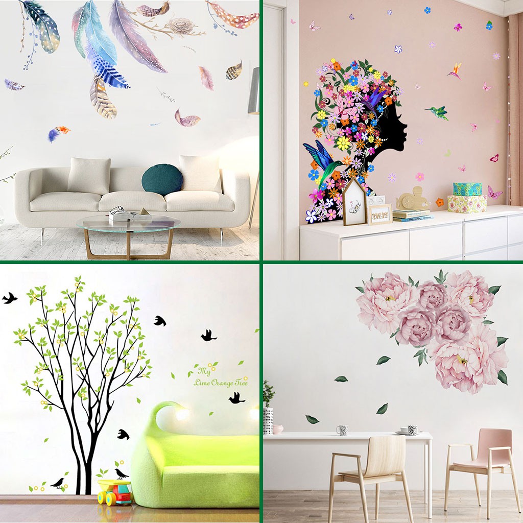 🌿🌿 Decal dán tường, tranh dán tường, tranh trang trí decor phòng nhiều mẫu lựa chọn - Mẫu 1