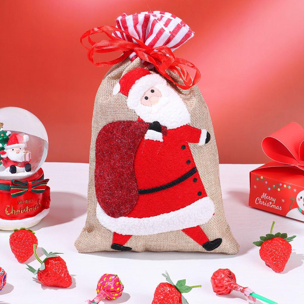 PINEVN Túi Đựng Kẹo Giáng Sinh Hình Ông Già Noel